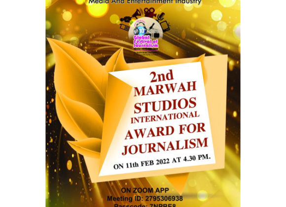 2nd Marwah Studios International Award for Journalism on 11th February marwah-studios-award-poster-copy