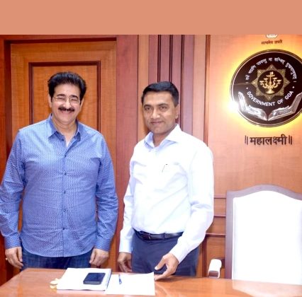 Sandeep Marwah Met Chief Minister of Goa to Promote Films 80db19e4-b13c-43f1-8ad6-da5e875233a3