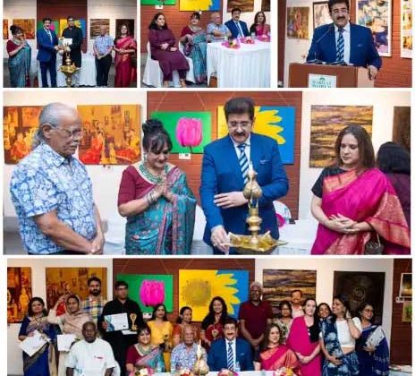 Sandeep Marwah Extends Congratulations to Azerbaijan on Independence Day 349473562_1680043062438813_2483252610621016491_n
