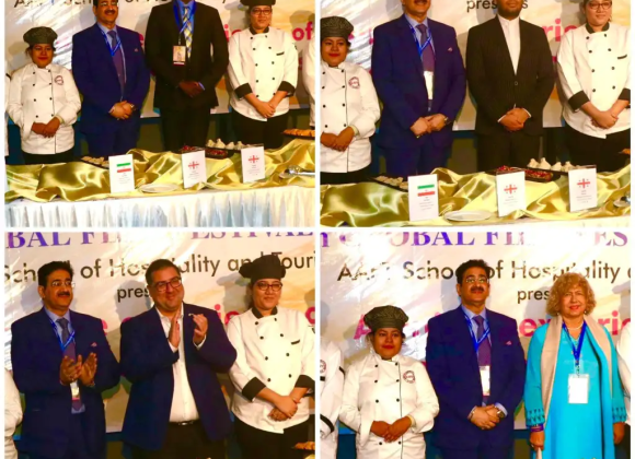Culinary Extravaganza at 16th Global Film Festival: AAFT School of Hospitality and Tourism Delights Dignitaries with International Cuisine 408425787_377890341564605_4360889024707041788_n