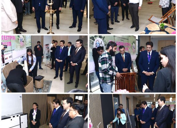 Exhibition of Innovative Furniture Showcased at the 12th Global Festival of Journalism by AAFT School of Interior Designing 428605465_10159137905066065_1938312992499822449_n
