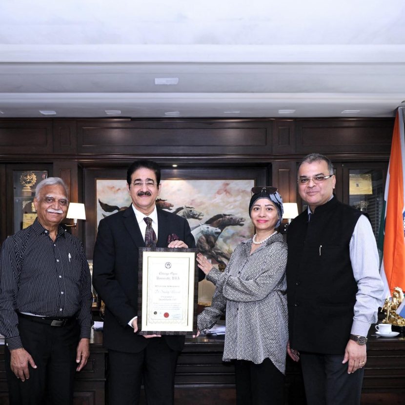 Sandeep Marwah Acknowledged and Honored with Lifetime Achievement Award by Chicago Open University, USA 434350092_10159182262411065_1042844467622077596_n