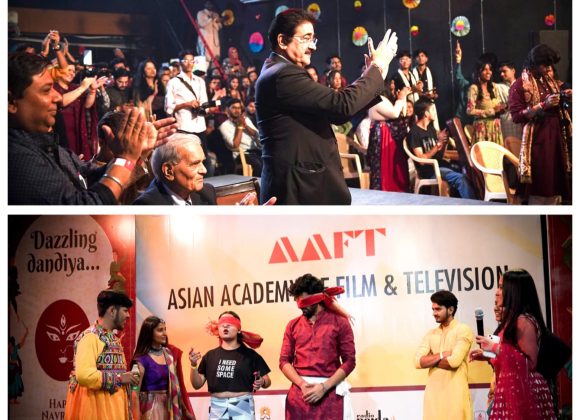 AAFT School of Advertising, PR, and Events Presents Cultural Evening Celebrating Navratras 434668837_10235299635251314_5697228172216344188_n