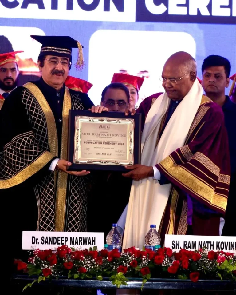 14th President of India Graces Historic Convocation at Asian Education Group 458168977_18452311522061784_4442576037932096390_n