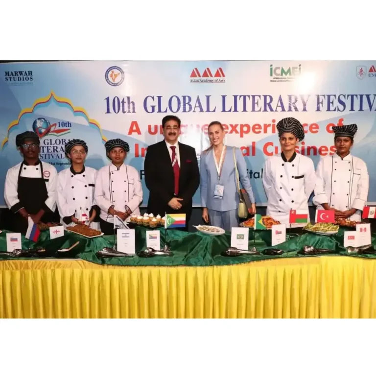 Russian Cuisine Enthralls at 10th Global Literary Festival Noida 2024 460844224_10159557059291065_1576432010481423316_n