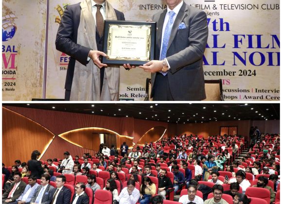 Hindi Cinema Rashtriya Samman Bestowed Upon H.E. Sardor Rustambaev at the 17th Global Film Festival Noida 469862685_10159996800566065_8723143816835814077_n