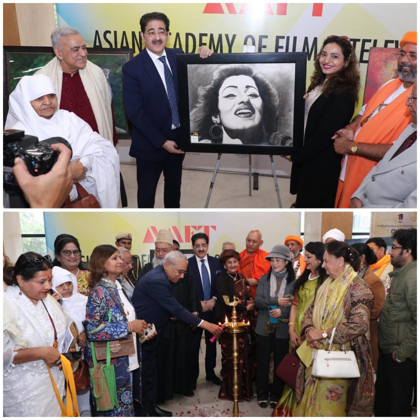 Art and Spirituality Intertwine at Renuka Anand’s Painting Exhibition During “MahaKumbh” at Marwah Studios 475665907_10160092403726065_8872596018246965690_n