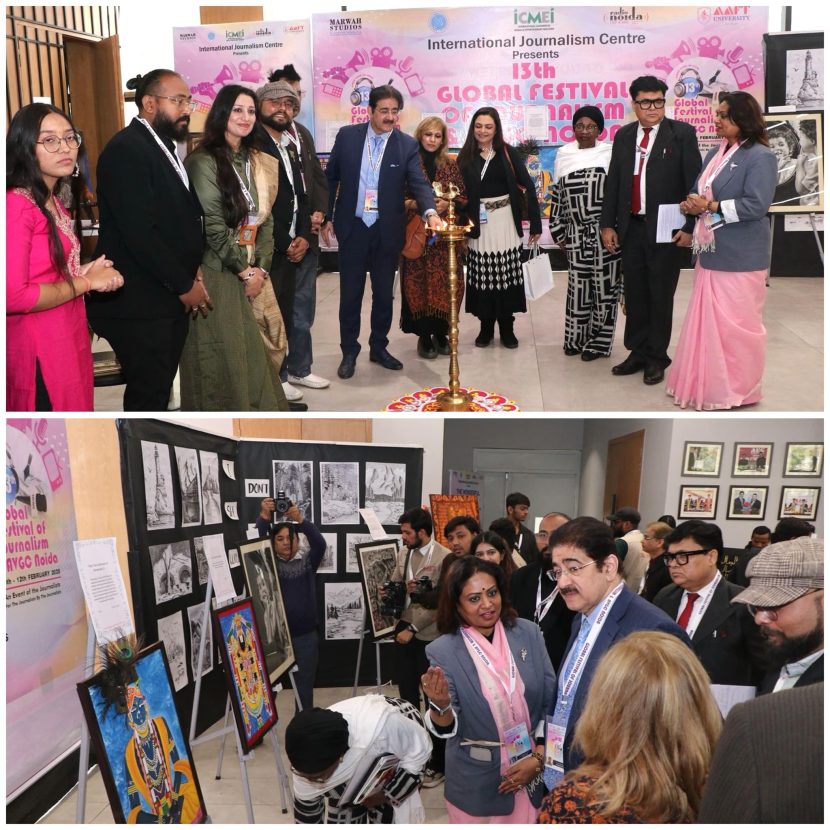 AAFT School of Fine Arts Hosts Inspiring Painting Exhibition at the 13th Global Festival of Journalism & AVGC 479194890_10160115666356065_4023633033386122190_n-1