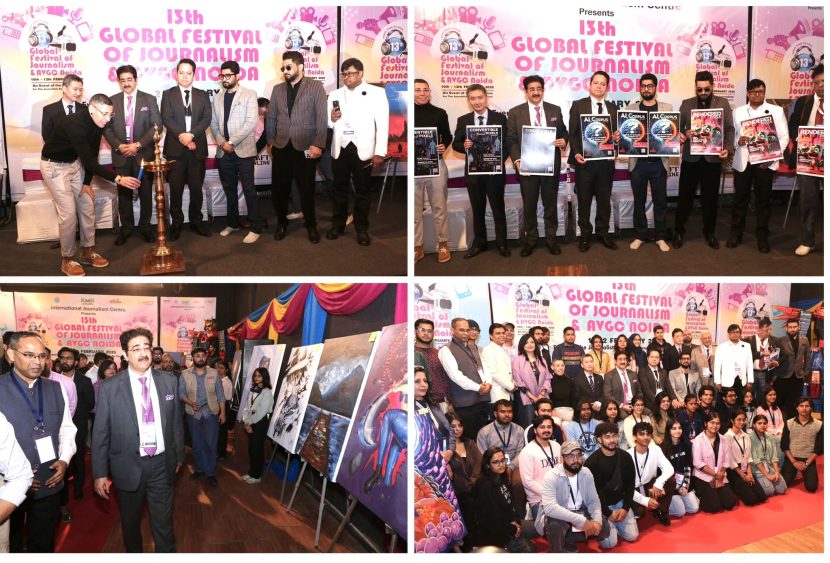 AAFT School of Animation Showcases Creative Excellence at 13th Global Festival of Journalism & AVGC Noida 2025 480214432_10160125687636065_866830373107220895_n