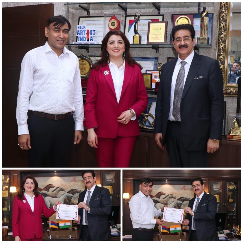 ICMEI Welcomes Armenian Delegation at Marwah Studios to Strengthen Bilateral Cultural Ties 485909461_10160236459381065_187285088594829781_n