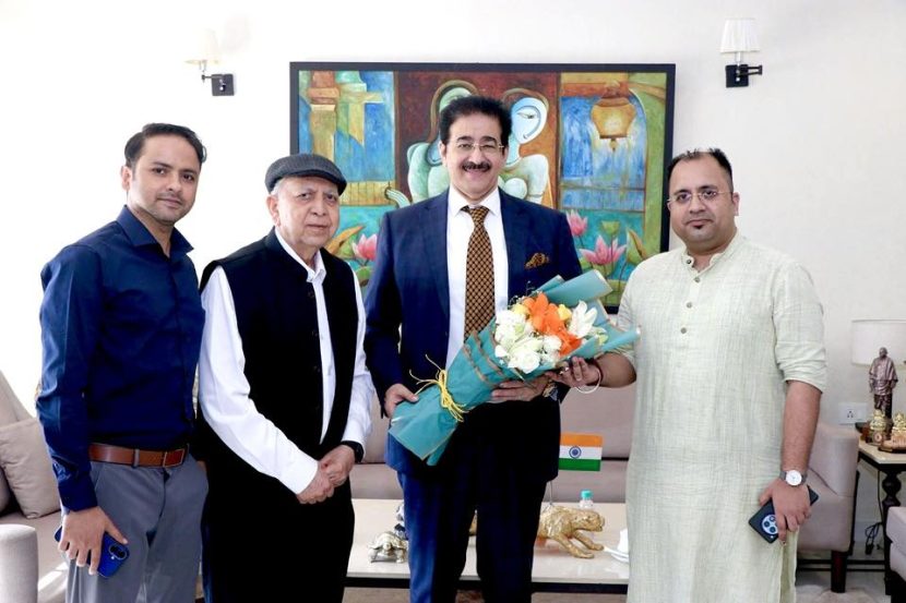 Dr. Sandeep Marwah Supports Sangam Kala Group as Patron to Promote Young Musical Talent 486199773_10239431163176930_1284160187162464579_n