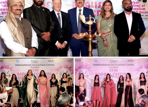 13th Global Festival of Journalism Concludes with Spectacular Fashion Show by AAFT School of Fashion and Design 481267535_10160152696106065_6172824139974881095_n
