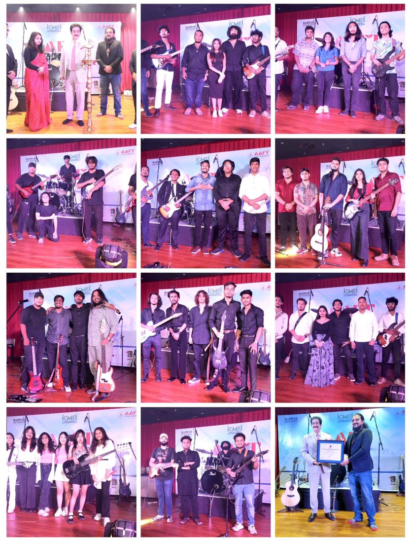 Band Battle Ignites Stage at Marwah Studios: Dr. Sandeep Marwah Inaugurates AAFT School of Music’s Grand Competition AAFT School of Music’s Grand Competition