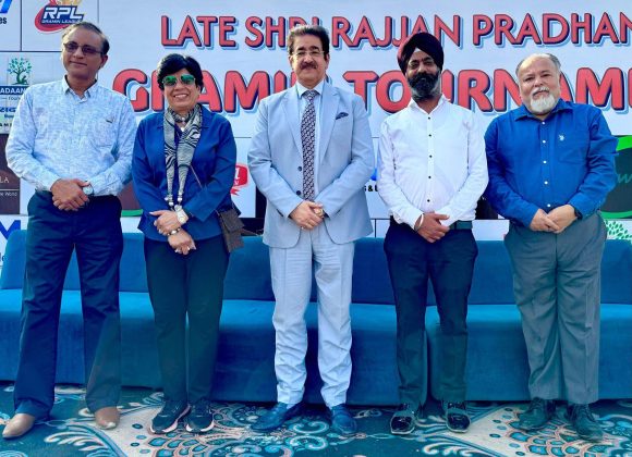 Sandeep Marwah Inaugurates All India Cricket Tournament at Greater Noida Stadium Tournament at Greater Noida Stadium
