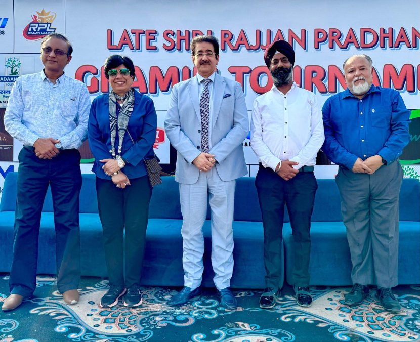 Sandeep Marwah Inaugurates All India Cricket Tournament at Greater Noida Stadium Tournament at Greater Noida Stadium