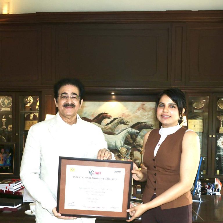 Sweety Upadhyaya Honoured with Life Membership of IWFF