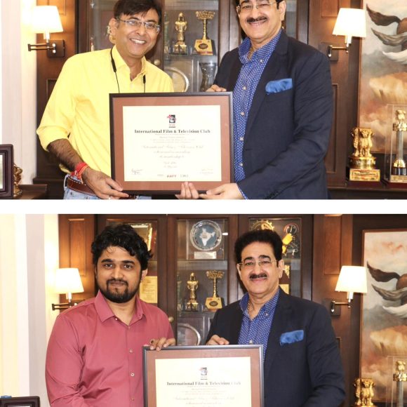 Renowned Filmmakers Honored with Life Membership of International Film and Television Club at Marwah Studios.