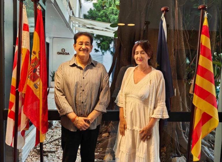 Sandeep Marwah Meets Isabel Jiménez in Barcelona to Strengthen Indo-Spanish Cultural Ties