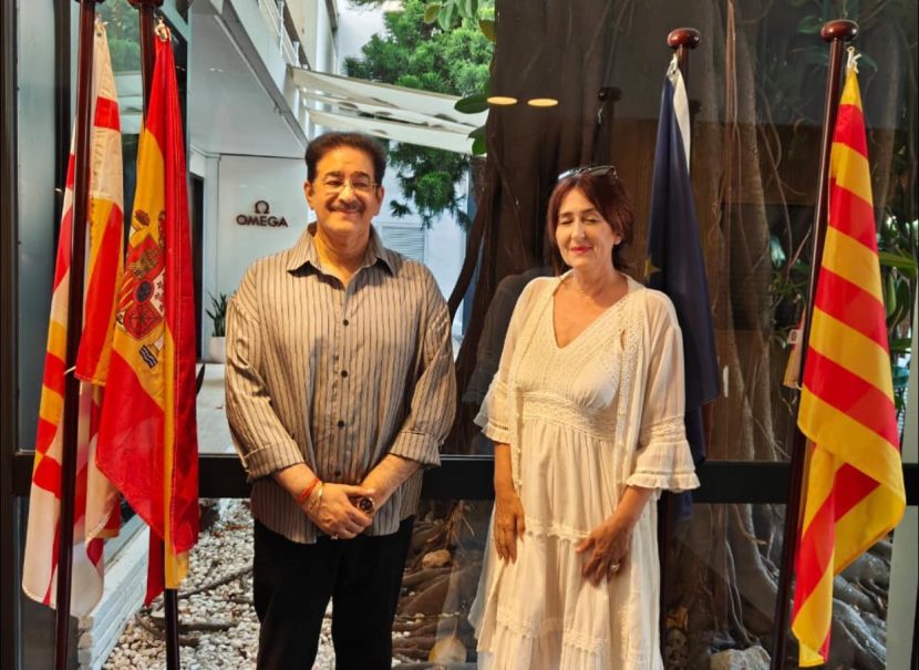Sandeep Marwah Meets Isabel Jiménez in Barcelona to Strengthen Indo-Spanish Cultural Ties