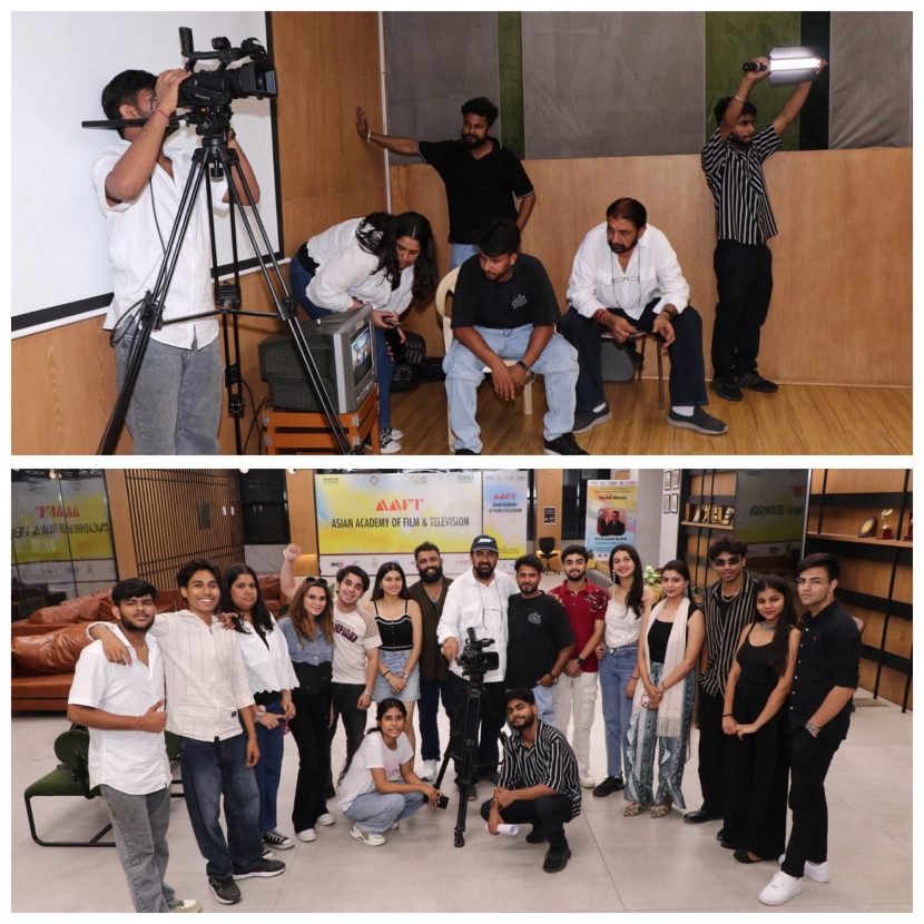 Camera Workshop by Renowned Cinematographer Sanjay Datani at AAFT Cinematographer Sanjay Datani at AAFT