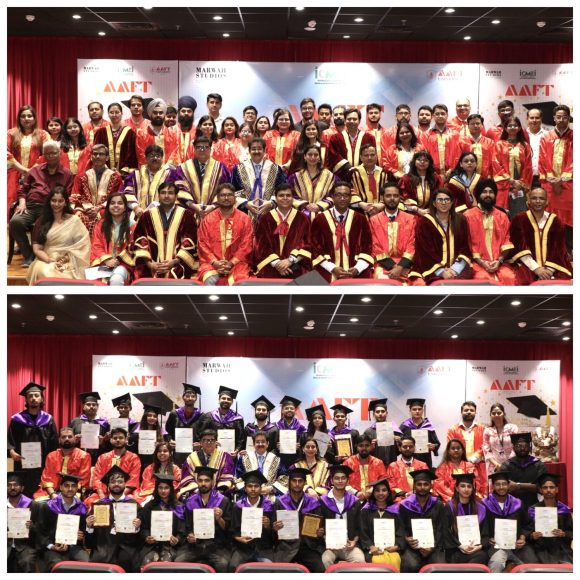 AAFT Celebrates Convocation of its 124th Batch at Marwah Studios