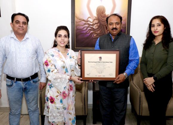 Dr. Sougand Akbarian from Iran Visits Marwah Studios; Honored with Life Membership of IFTC Dr. Sougand Akbarian from Iran Visits Marwah Studios; Honored with Life Membership of IFTC