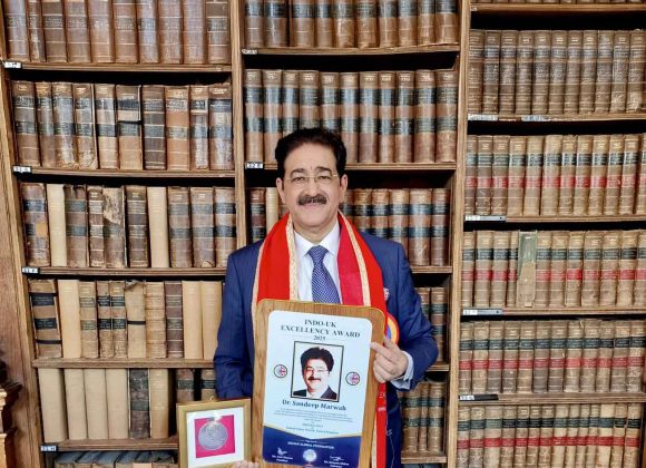 Dr. Sandeep Marwah Conferred with Prestigious India–UK Excellency Award at Historic Oxford Union Society Excellency Award at Historic Oxford Union Society