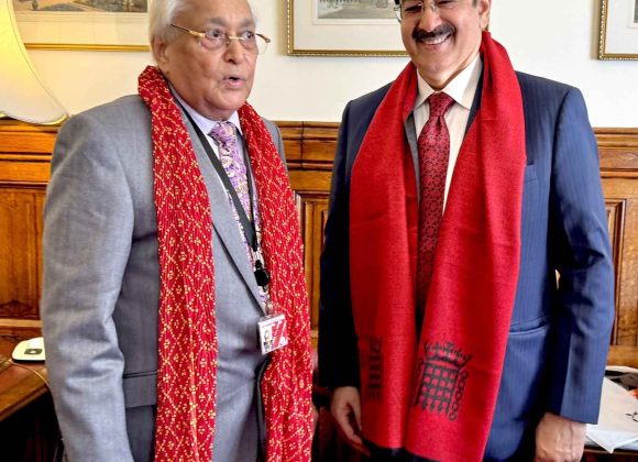 Dr. Sandeep Marwah Honoured at British Parliament by Lord Rami Ranger for Championing India–UK Cultural Diplomacy Dr. Sandeep Marwah Honoured at British