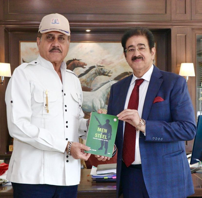 Gen. Ajay Kumar Singh Visits Marwah Studios, Presents His Book “Men of Steel” Ajay Kumar Singh Visits Marwah Studios Presents His Book