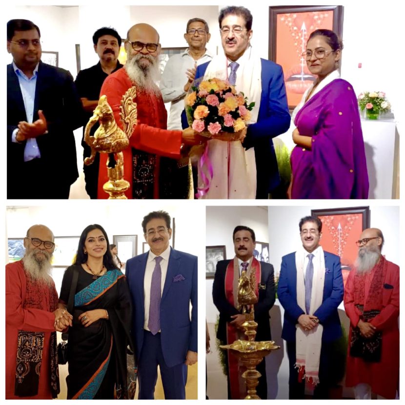 Dr. Sandeep Marwah Inaugurates Solo Exhibition of Paintings by Dipak Kumar Ghosh at India Habitat Centre 538000347_10241749174085754_4063485130944272631_n