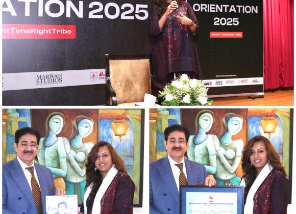 Immersive Artist & Animation Director Charuvi Agrawal Addresses Students at AAFT Orientation 2025 538521577_10160854153746065_707116200987688746_n