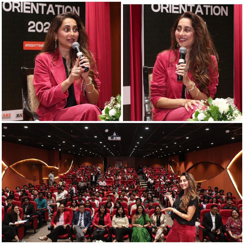 Anusha Dandekar Inspires Students at AAFT Orientation 2025 539286326_10160856108941065_5983487579895234128_n