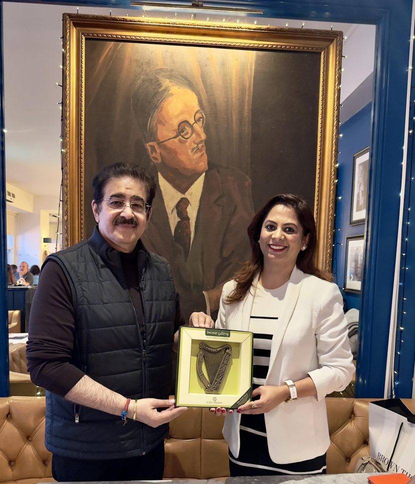 Dr. Sandeep Marwah Honoured with Ireland’s National Emblem for Promoting Peace and Unity through Art and Culture 544784174_10160909897756065_2201468578020853033_n