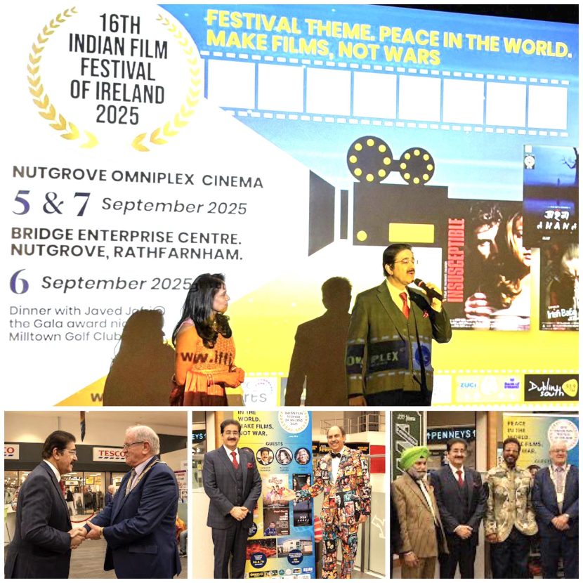 Dr. Sandeep Marwah Inaugurates the 16th Indian Film Festival of Ireland in Dublin with Great Splendor 545817196_10160913134856065_7967731494134691204_n