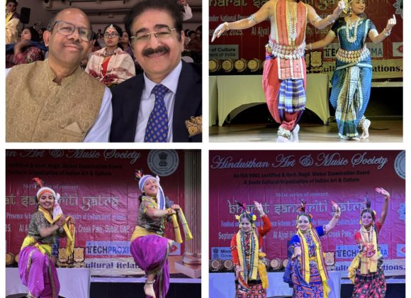 Dr. Sandeep Marwah Inaugurates ‘Bharat Sanskriti Yatra’ in Dubai Celebrating 50 Years of India–UAE Cultural Relations 550007075_10242165636897064_750758010066435164_n-1