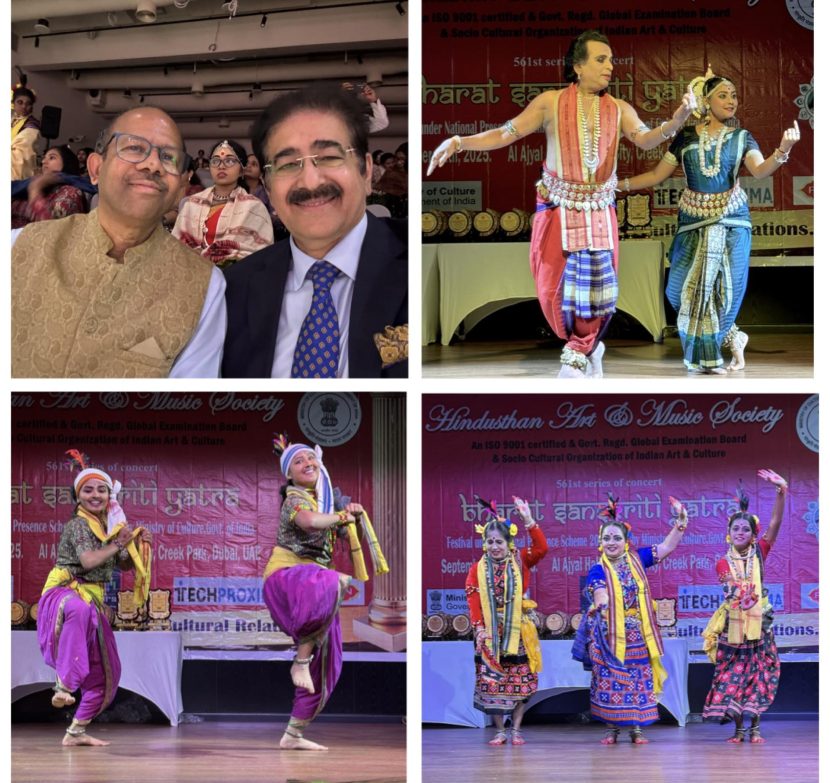 Dr. Sandeep Marwah Inaugurates ‘Bharat Sanskriti Yatra’ in Dubai Celebrating 50 Years of India–UAE Cultural Relations 550007075_10242165636897064_750758010066435164_n-1