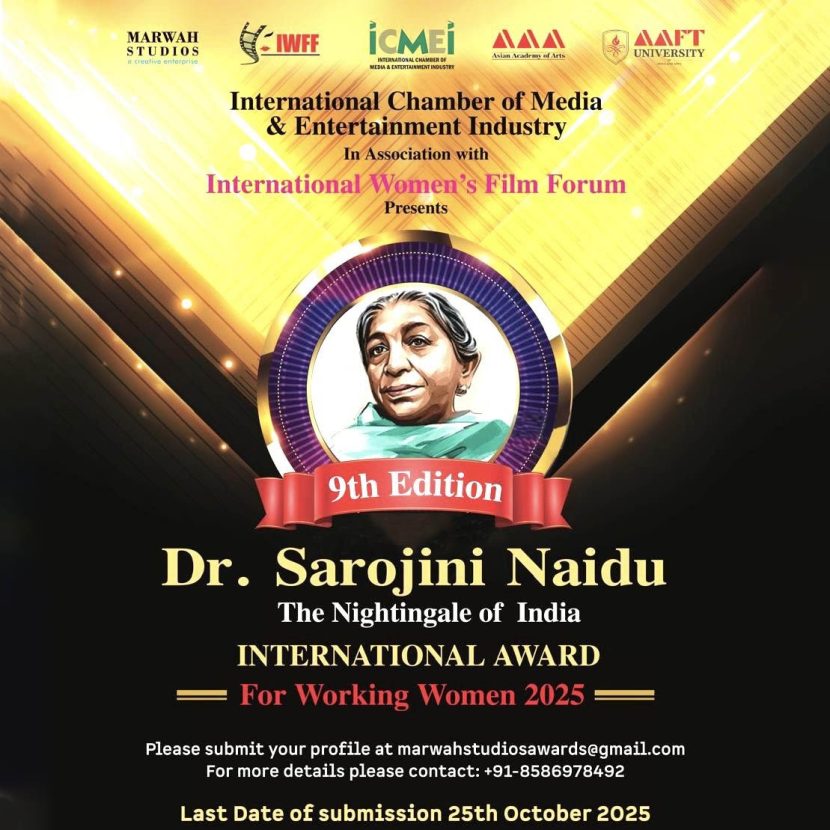 9th Sarojini Naidu International Award for Working Women 2025 Announced 0ee3593e-8780-48cc-9dd8-d95ce9c389ac