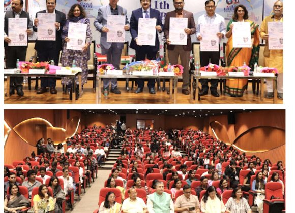 Poster of Dr. Sarvepalli Radhakrishnan Launched at 11th Global Literary Festival Noida 2025 559000314_10242363086113171_7971113726874407729_n-1