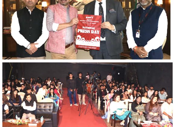 National Press Day Celebrated at AAFT with Inspiring Master Class by Naveen Kumar, Editor-in-Chief, Article 19 582723191_10242994926868795_2079299365718274329_n