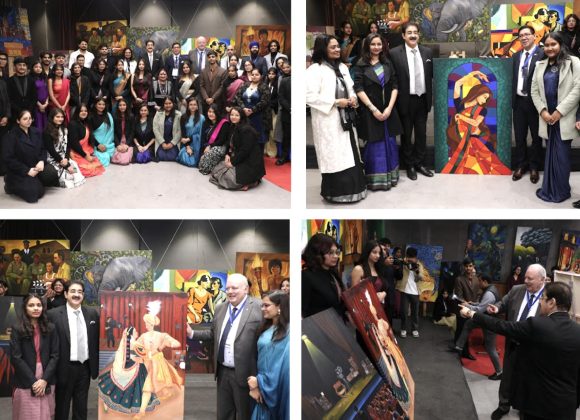 Exhibition of Paintings Inaugurated at 18th Global Film Festival Noida 2025 — A Vibrant Celebration of Art and Global Harmony 597751316_10243447961074367_4056347576754690072_n