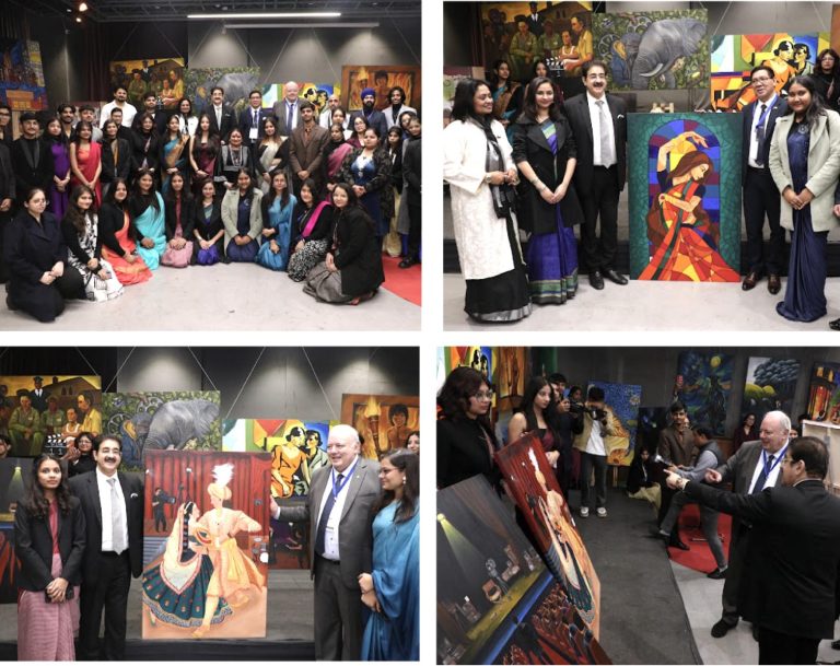 Exhibition of Paintings Inaugurated at 18th Global Film Festival Noida 2025 — A Vibrant Celebration of Art and Global Harmony 597751316_10243447961074367_4056347576754690072_n