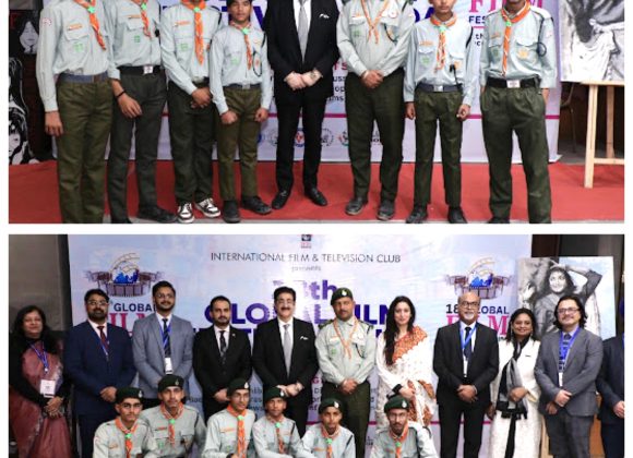 AAFT Scouts and Guides Render Impressive Guard of Honour at 18th Global Film Festival Noida 2025 598295047_10243481384309927_8063455565596127110_n