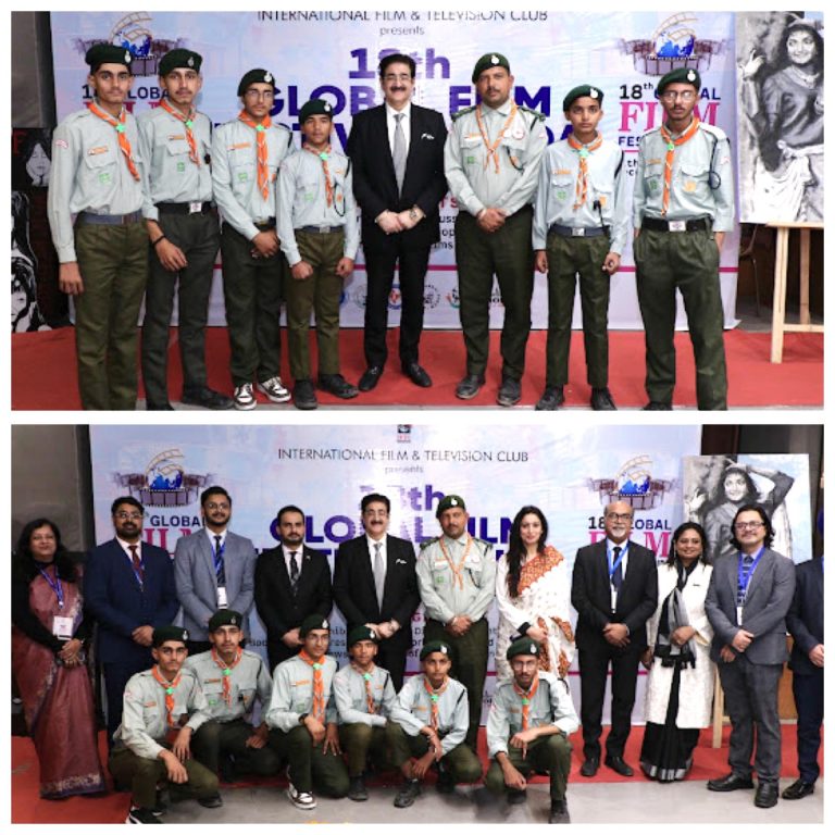 AAFT Scouts and Guides Render Impressive Guard of Honour at 18th Global Film Festival Noida 2025 598295047_10243481384309927_8063455565596127110_n