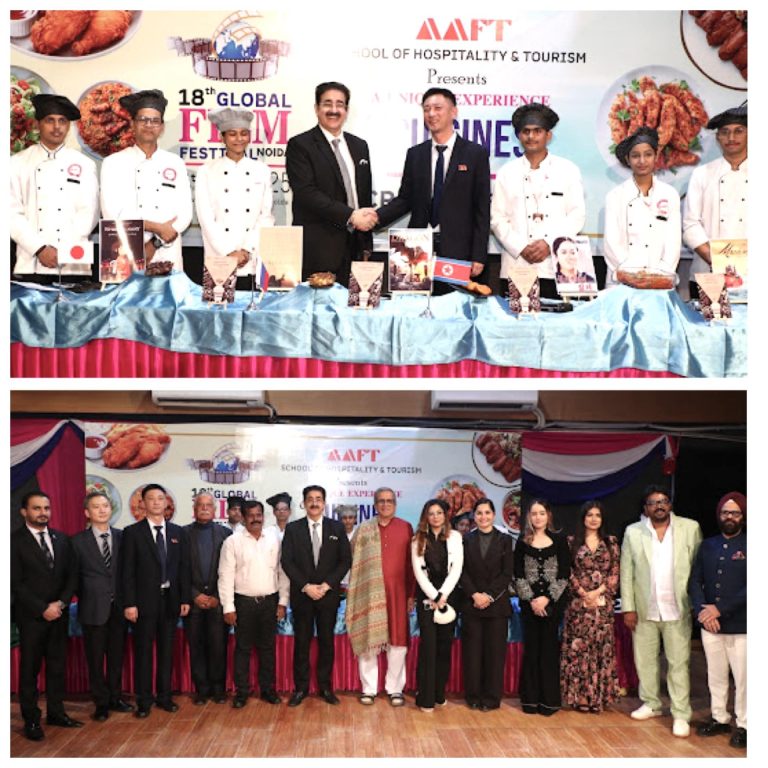 Cuisine of DPR Korea Showcased at 18th Global Film Festival Noida 2025 599625684_10243475637886270_3584396864088019018_n