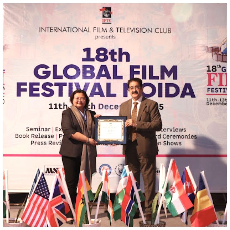 Hindi Cinema Samman Conferred on Sharifah Ezneeda Wafa at 18th Global Film Festival Noida 2025 599933967_10243502844006406_1613135830937405059_n