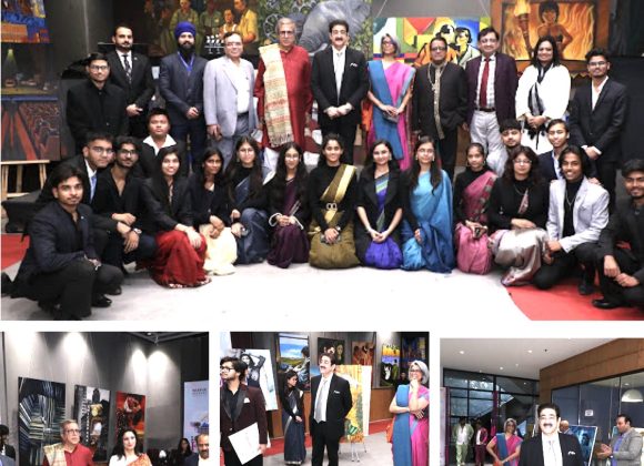 AAFT School of Fine Arts Presents Spectacular Cinema-Themed Painting Exhibition at 18th Global Film Festival Noida 2025 600287075_10243481475392204_6873663858134299473_n
