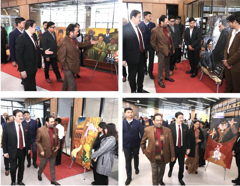 Painting Exhibition Paying Tribute to Mahatma Gandhi Inaugurated During 19th International Festival of Cellphone Cinema 622911093_10244108939358411_6794355284055200585_n