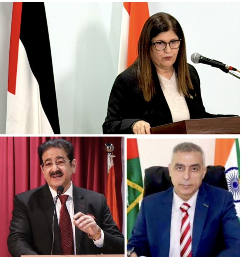 Dr Sandeep Marwah Attends High-Level Conference at Embassy of Palestine During Visit of Palestinian Foreign Minister 624956918_10161454477996065_7886370143477529648_n
