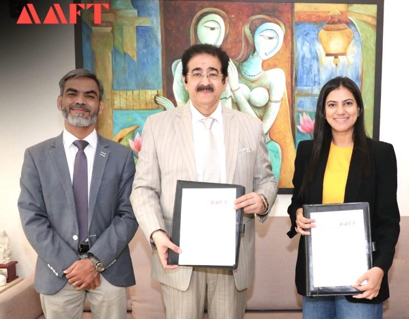 AAFT School of Fashion & Design Signs Landmark MoU with Flyrobe to Redefine Fashion Education 654296356_10245002984668985_5736558292344367316_n
