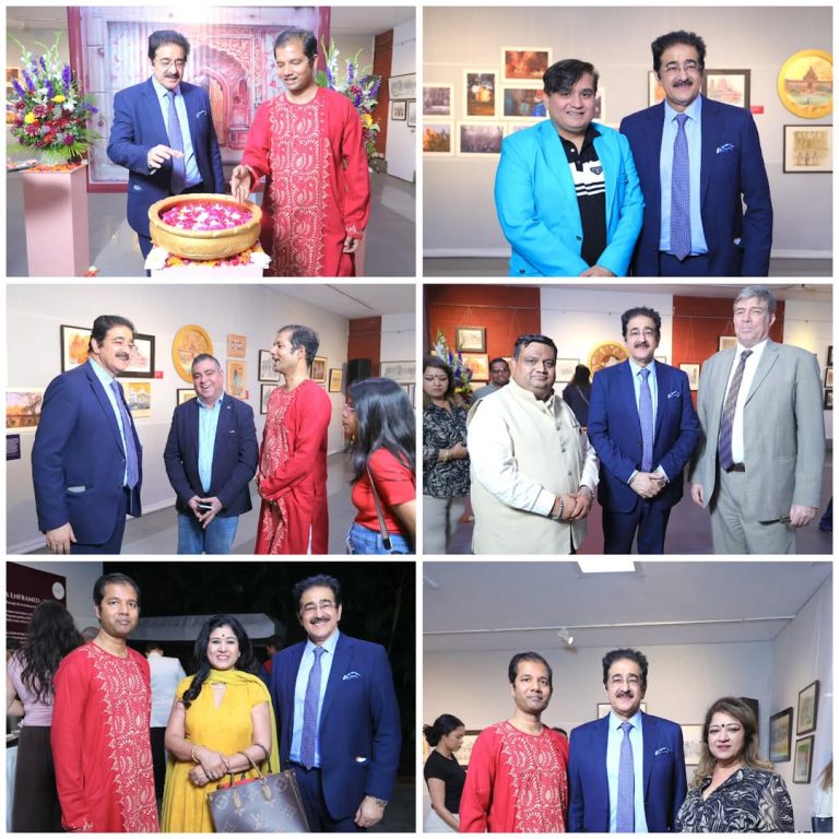Sandeep Marwah Inaugurates “Echoes Enframed Delhi” Art Exhibition at India Habitat Centre 655450867_10161664294626065_4932300136054457734_n